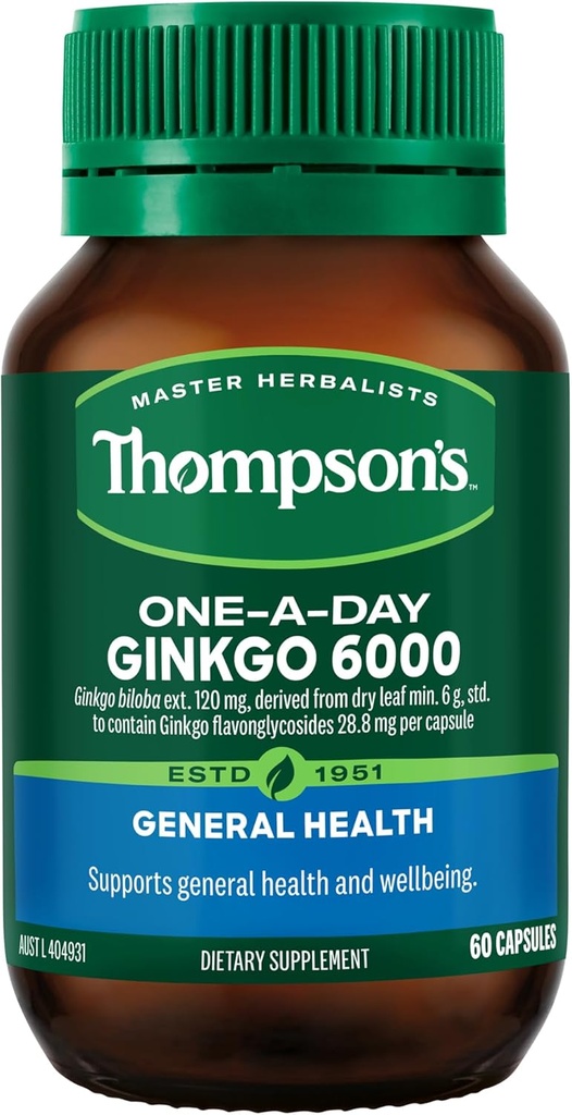 Thompsonův One- A- Day Ginkgo 6000mg 60 tobolek