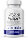 Avani Zdraví - Osteosin Bone Growth Support - Zvýšit hladinu vápníku a sílu kostí - Zvýšená absorpce s BioPerine a AstraGin - Gluten zdarma Kostní dodatek - 30 Vegan Kapsle