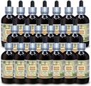 Kava Kava (Piper Methysticum) tinktura, sušený kořenový tekutý extrakt (značka: HerbalTerra, Proudly Made in USA) 20x4 fl.oz (20x120 ml)