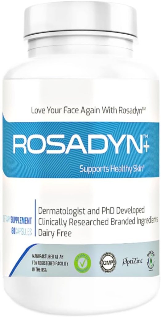 Rosacea Péče o pleť dodatek pro červenost obličeje, očí a nosu 124; cíle kořenové příčiny příznaků