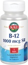 KAL B-12 1000 mcg Trvalé uvolňování 124; Zdravý metabolismus, Energie, Nerve a Red Blood Cell Support PHAR124; Vegetarian PHAR124; Laboratoř ověřená PHAR124; 50 tablet