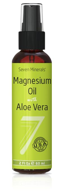 Seven Minerals Pure Magnesium Oil Spray - Farmaceutický (USP) stupeň, nejvyšší síla - Mined v USA