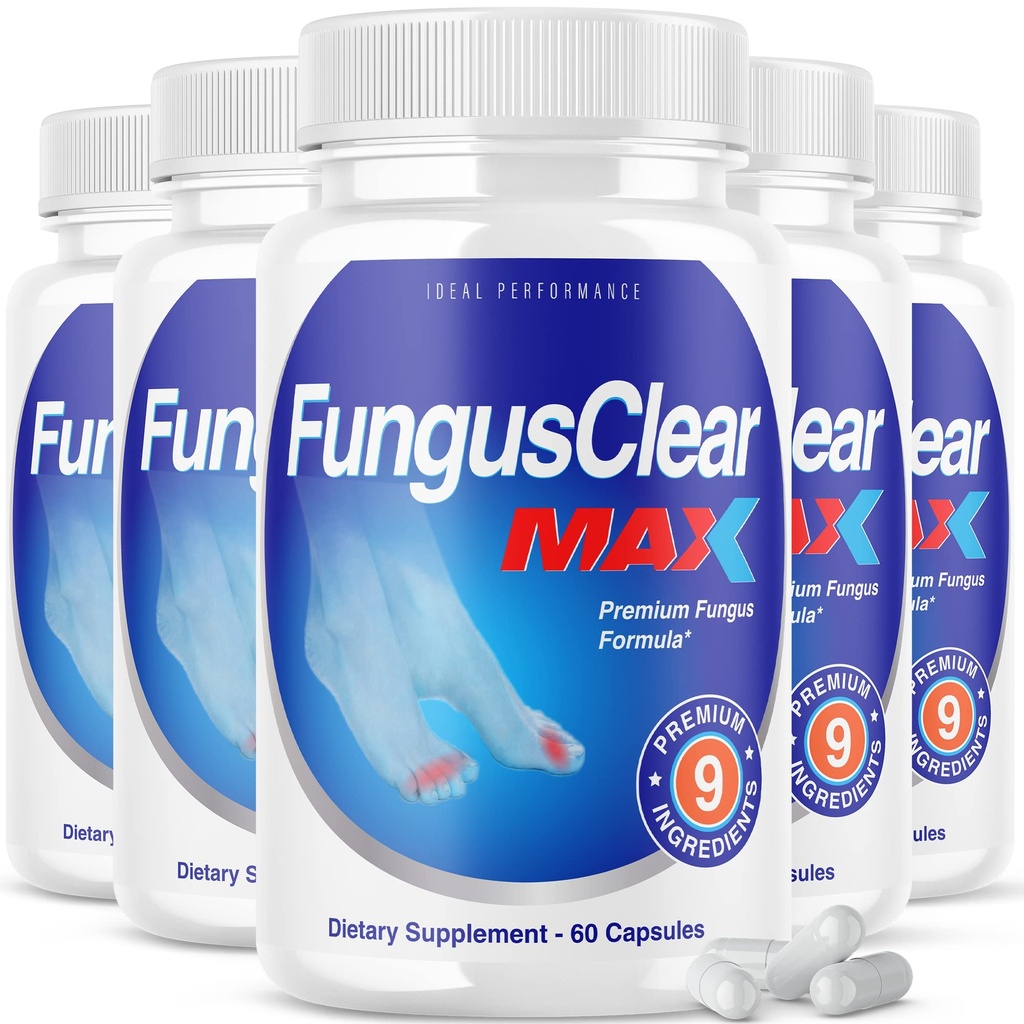 IDEAL VÝKONNOST (5 Pack) Fungus jasné Max nehty pilulky (300 kapslí)