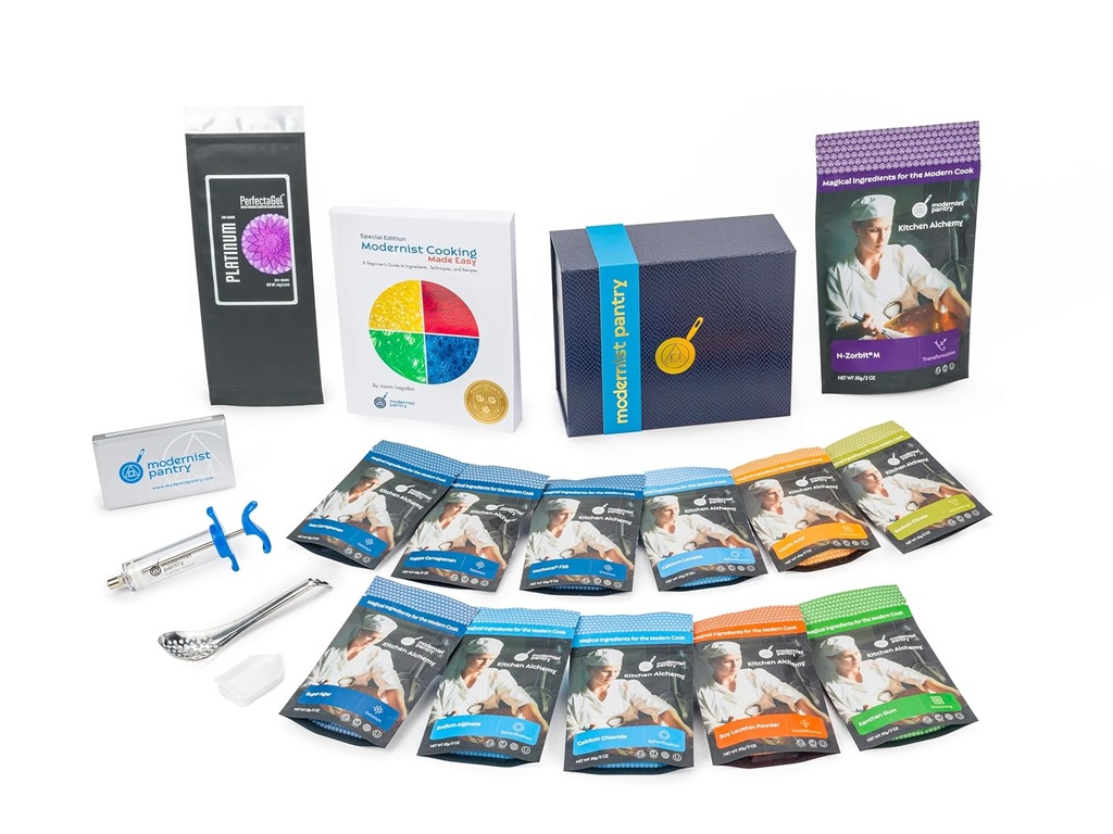 PREMIUM Molekulární gastronomie "Made Easy" Starter Kit Non- GMO gluten- Free OU Kosher certifikované ingredience