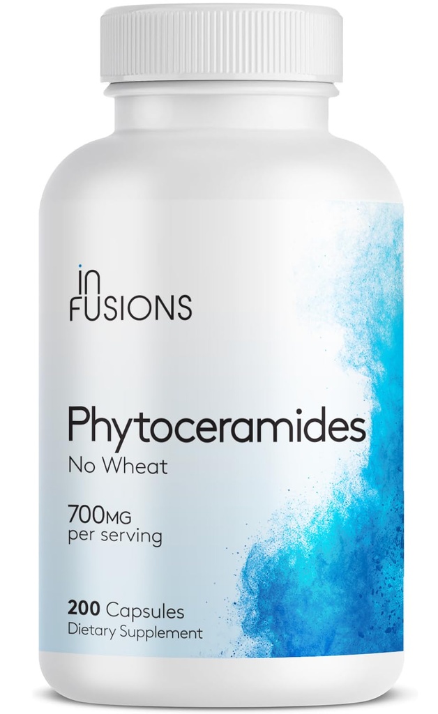 Phytoceramidy 200 Kapsle Opravy kůže Omlazení Anti- Aging Podpora Plant- odvozené Ceramidy 700mg gluten Free Non- GMO