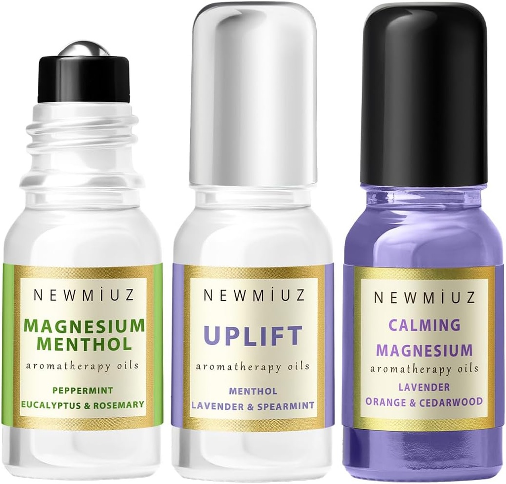 Magnesium Levandule Roll na balení 3 - Perfektní Selfcare dárek k narozeninám Vánoce nebo Stocking Stuffers