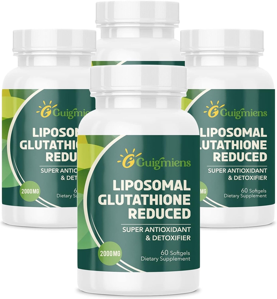 Lipozomální Glutathione 2000 MG, 10x lepší absorpce, Glutathione dodatek s Hyaluronic Acid + Collagen Peptide + Resveratrol, Výkonný antioxidant, Zdravotní stárnutí, Imunitní zdraví, 240 Počet
