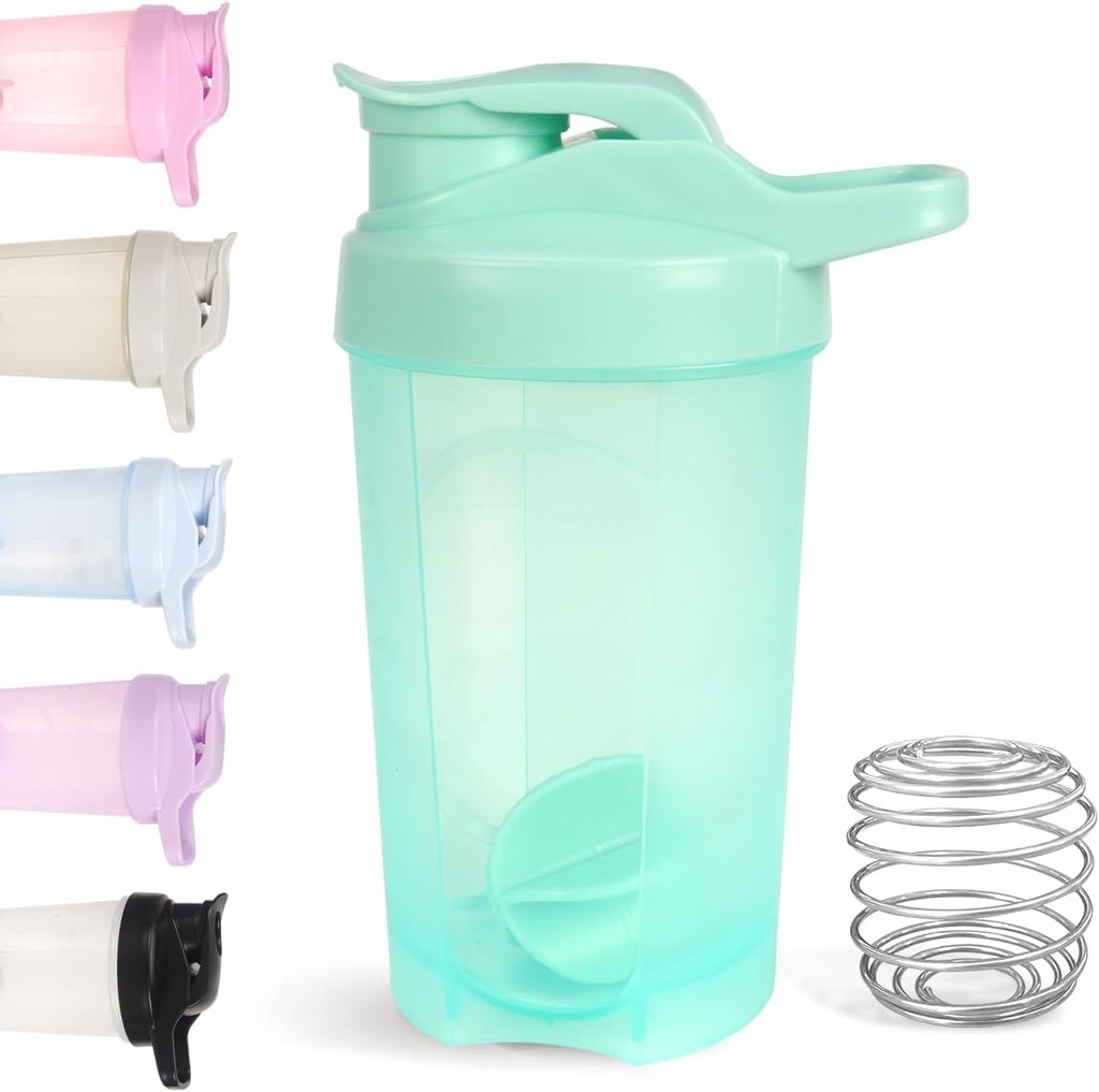 D.Y.A 16oz Shaker láhev, Leak Proof Sports Shaker pro protein shakes, Pre Workout & Travel, BPA zdarma, zelená, 16oz / 500ml