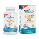 Nordic Naturals Ultimate Omega 2X, Lemon Flavor - 90 Soft Gels - 2150 mg Omega - High- Potency Omega33 Fish Oil with EPA & DHA - Promotes Brain & Heart Health - Non- GMO - 45 Servings