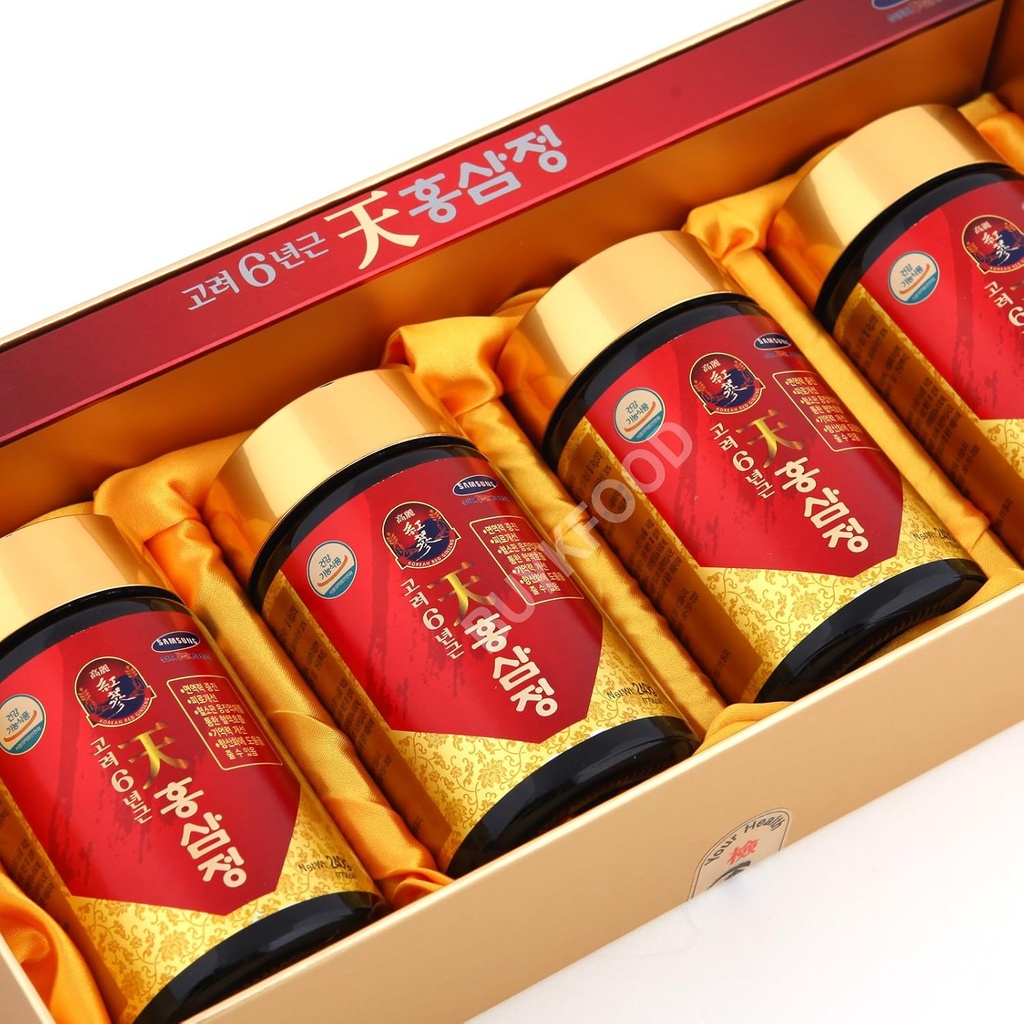 Korean 6year Root Red Ginseng Gold Extract, 240g (8.5oz) X 4ea, Saponin, Panax