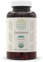 HerbEra Cardamom USDA Organic 120 Kapsle 124; Přírodní Bylinný dodatek CUP124; Certifikované Organic Vegetarian Kapsle a Organic Cardamom (Elettaria cardamomum) Sušené Pod (120 Kapsle)