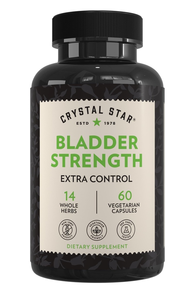 Křišťálová hvězda močová měchýř Síla (60 Kapsle) - Bylinné Močové Trakt Zdraví a Extra Síla Měchýř Control Dodatek, Cranberry Extract, Dýňová semena Extrakt, Plantain a Wild Yam Root, Non- GMO