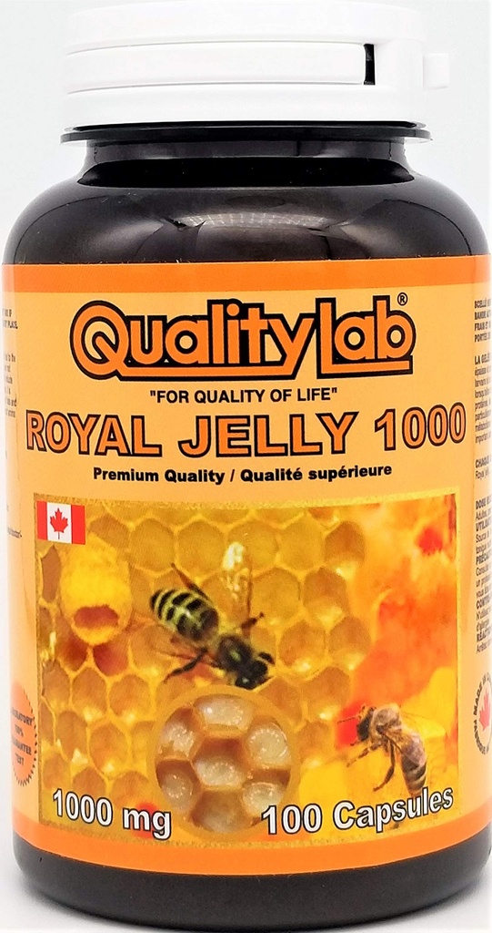 Royal Jelly 1000 mg 100 softgel Kapsle (Made in Canada)