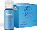 SAGA Organic Relaxation Shots PHAR124; Obsahuje Adaptogens & Housms - Lion 's Mane & Kava PHAR124; High Biologická dostupnost & Fast Onset PHAR124; Zvýšit Mood & Redukovat Únava PHAR124; Jahodová okurka 2oz Shots (12-Pack)