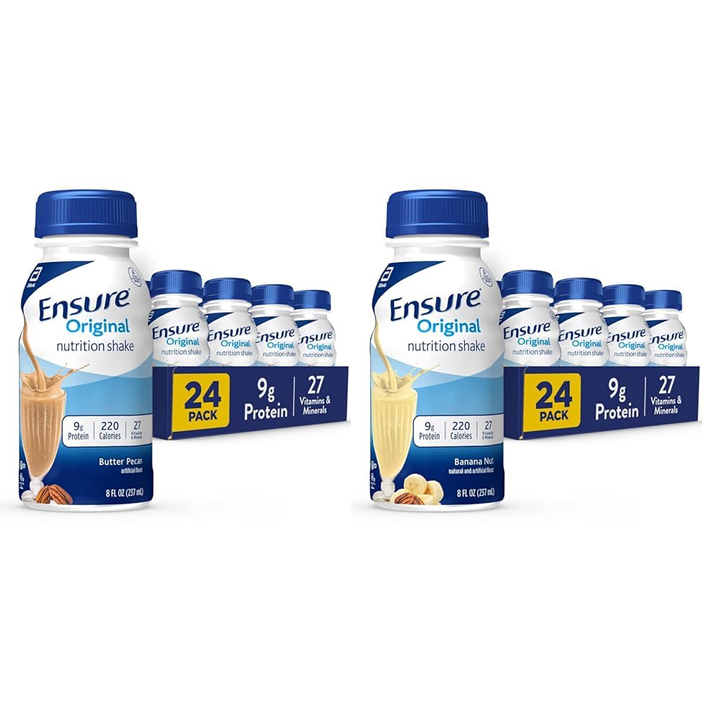 Zajistit původní máslo pekan & banán nutriční třepání 124; Výměna jídla 124; 24 balení Bundle