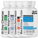 Mládež a Tonic Bedtime Trim Detox Vyčištění Kick off Weight Management - 120 pilulky