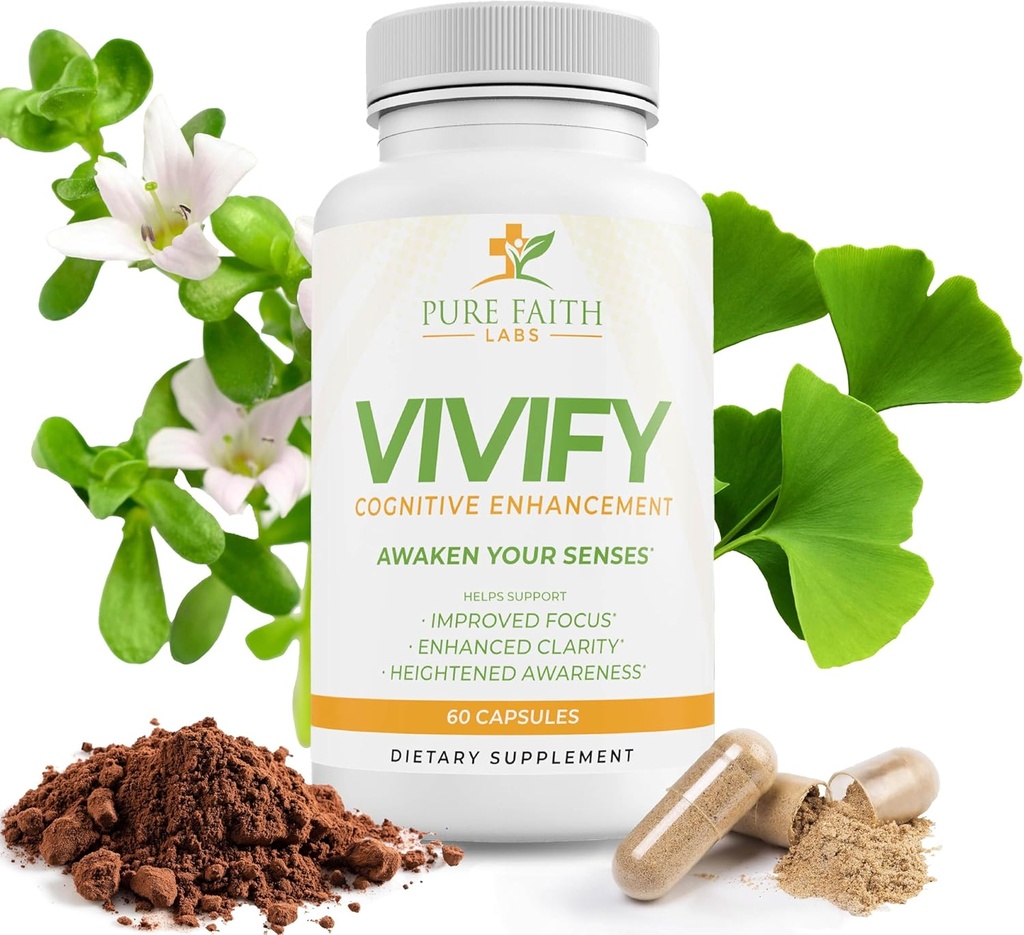 Vivify Brain Booster S124; Zaměřte se na svou víru a rodinu S124; Zvýšení energie a celkové zdraví (1 měsíc dodávky, 60ct)