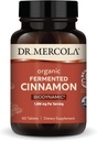 Dr. Mercola Biodynamické organické fermentované Skořice - Podporuje Metabolické zdraví - High- Flavonoid Skořice Extract - USDA Organic, Non- GMO, gluten- Free & Soy- Free - 90 Tablety