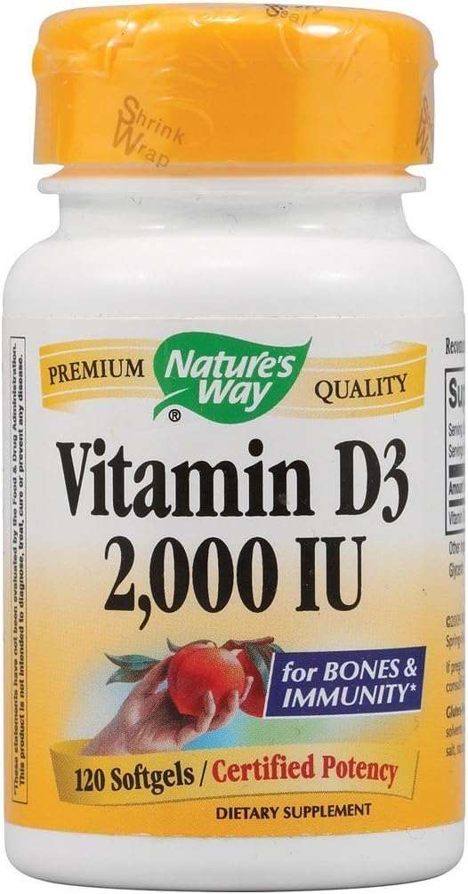 Nature 's Way Vitamin D-3 2000 IU 120 softgel