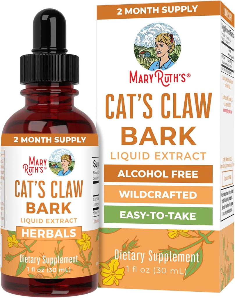 MaryRuth Organics Cat 's Claw Bylinné Kapky 124; 2 Měsíční dodávky 124; Neochucené kočky Tincture 124; Uncaria tomentosa 124; Non- GMO Projekt ověřen 124; Vegan 124; Gluten zdarma 124; Cukr zdarma 124; 1 Fl Oz