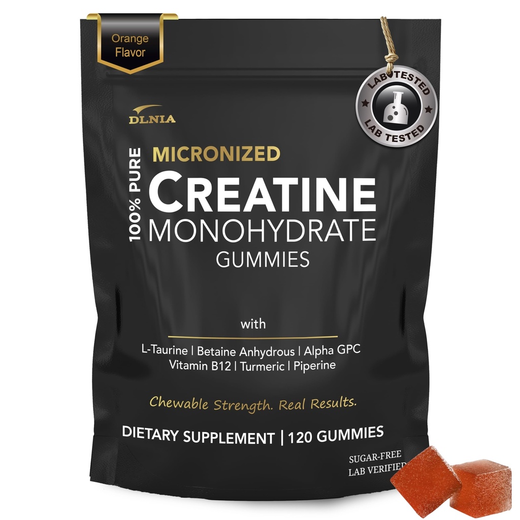 Tvorba monohydrát Gummie pro muže a ženy - Cukr zdarma & Vegan Advanced Formule W / L- Taurin + Vitamin B12 - pro svalovou sílu, Svaly Builder, Zotavení, Energy Boost, Pre- Workout Dodatek