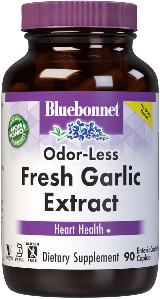 BlueBonnet Standardizované čerstvé česnek Extract Dodatek, 90 Počet