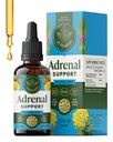 HERBAMAMA Adrenal Support Liquid Drops - Vegan Adrenal Tinktura s Ashwagandha Root & Rhodiola Rosea Extract - Non- GMO, Alkohol & Sugar- Volný dodatek - 28- denní dodávky