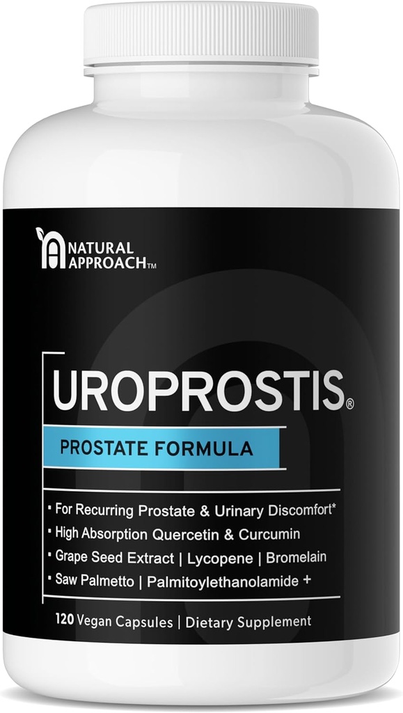 UROPROSTIS - Vysoký potenciál Prostate Support Complex - Zdravotní vzorec pro Prostate Comfort - 13 Složka včetně Saw Palmetto - Vegan & Gluten- Free Premium Dodatek - 120 Kapsle