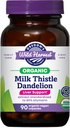 Oregon 's Wild Harvest Certified Organic Milk Thistle Dandelion Kapsle Játra Podpora Extract Standardizované na 80% Silymarin, 90 Počet
