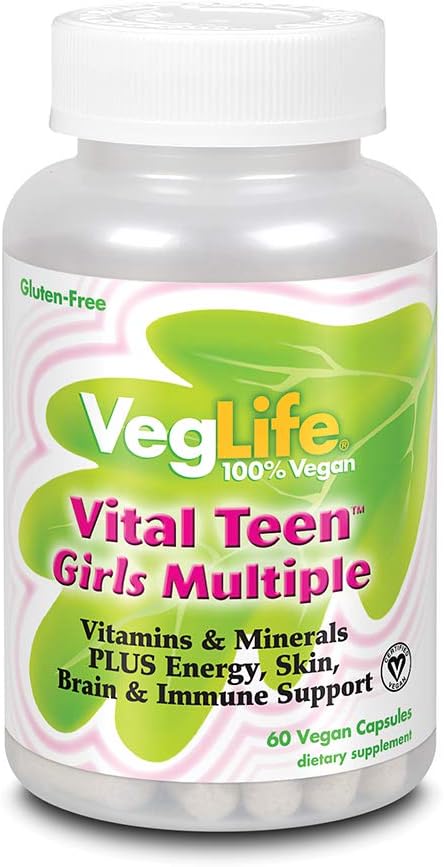 VegLife Vital Teen Girls vícenásobné Veg Cap, 60 Počet