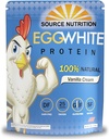 Obchodní King 1 LB Vejce bílý protein prášek zdroje výživy - 25 Grams Protein, Build Lean Muscle, mléčné výrobky zdarma - vanilkový krém