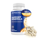 BioMatrix Minerální dodatek pro muže a ženy, Chelated Minerály 124; Iron- Free, vápník, hořčík, měď, zinek, vitamin D, jód 124; Veggie Caps, 30denní dodávky