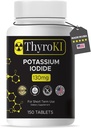 Premium Draslík Iodide Tablets 130 mg - Podpora štítné žlázy & Respirační zdraví - YODO Naciente KI Pills CLAS124; Fast- Disponující nouzový přežití Jod dodatek CLAS124; Non- GMO CLAS124; 150 Tablet CLAS124; Made in USA
