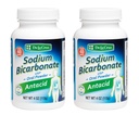 De La Cruz čistý prášek pro natrium- bikarbonát - pečení sodovky a pečení prášku bez antacida pro Heartburn & Požití - Baleno v USA - 4 OZ. (2 láhve)