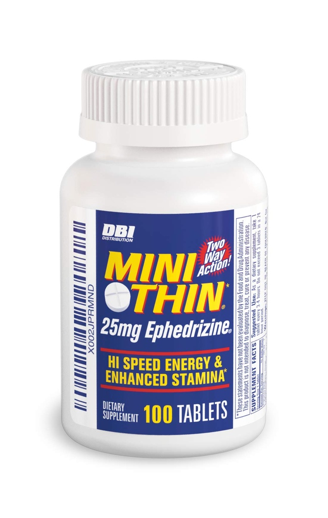 Mini Tenké - Two- Way - Energetické kapsle s kofeinem a Efedrizin - 100 Kapsle