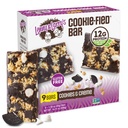 Lenny & Larry 's Cookie- fied Protein Bar - Cookies & Creme Vegan Protein Bars 9x45g - Zdravé svačinky s 12g Plant Protein & 5g Fiber - Gluten zdarma Power Bar, Keto Friendly, Non- GMO & Vegan