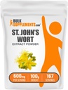 Bulksupplements.com St. John 's Wort Extract - St. Johns Wort dodatek, Bylinný dodatek pro mood - Vegan & Gluten Free, 600mg per Serving, 100g (3.5 oz) (Balení po 1)