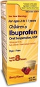 Taro Children 's Ibuprofen perorální suspenze 100 mg na 5 ml, 4 Fl Oz, Pain Reliever a Fever Reducer pro věky 2-11 Roky, Dye- Free, Berry Flavor