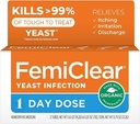 FemiClear 1den Dávka kvasinkové infekce CY124; Relief kvasinkové infekce CY124; Homeopatický roztok pro feminin Health CY124; 0, 25oz Kvasinková infekce, 1 aplikátor a 0,5oz Mast