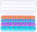 Zoksi Monthly Pill Organizer 28 Day 1 Time and Day, Large 4 týdny Pill Box Organizátor, Dust- Proof One Monthly Pill Case, Travel Medicine Organizer Monthly, Přenosný Pill Kontejner pro vitamíny a média