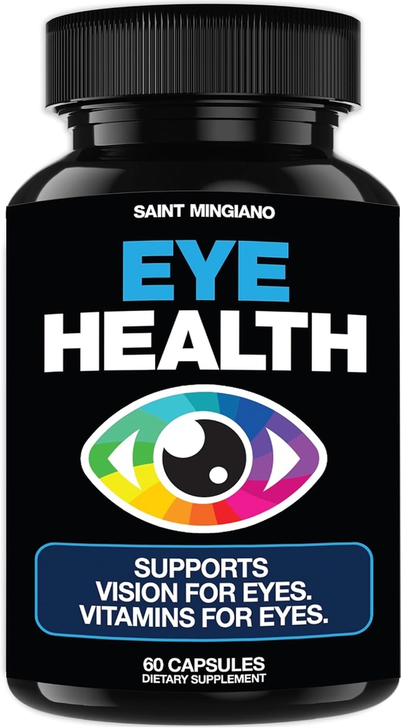 Oční péče & Vision Vitamíny dodatek 60 Kapsle - Podporuje oční napětí, suché oči, a Vision zdraví - Podporuje vize, oční a makulární zdraví - 14 Aktivní ingredience, Lutein.