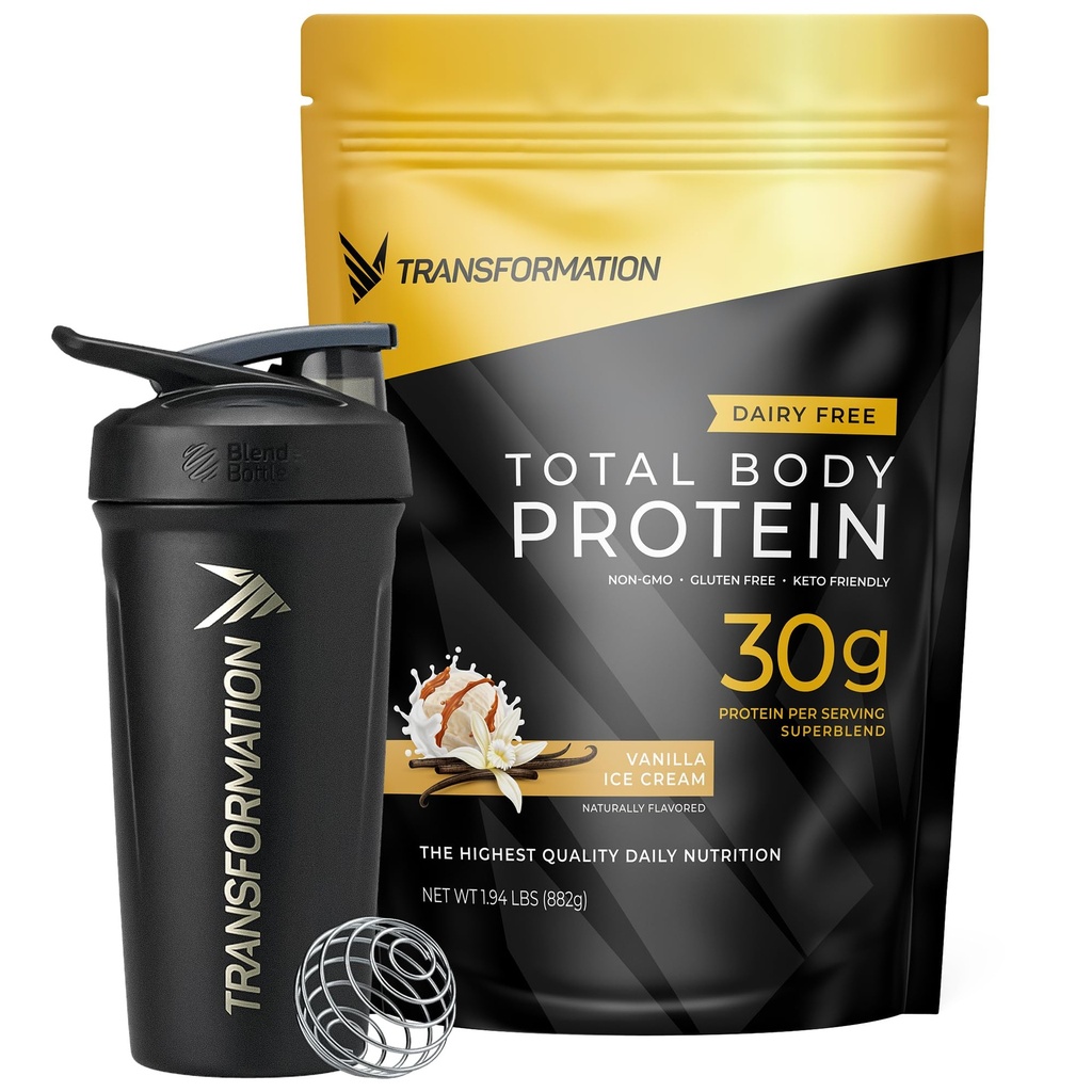 Transformace Vanilla Protein Powder & Performance Izolated Shaker Lahvička 124; 30G Multi- Protein Supersměs 124; Kolagen Peptidy, Vejce White & Plant Směs 124; MCT Oil 124; BCAA aminokyseliny