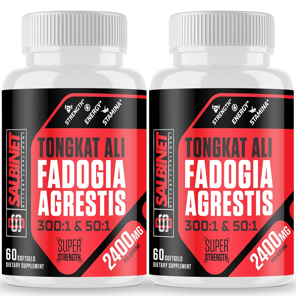 2400mg Fadogia Agrestis Tongkat Ali doplňky - Testováno třetí stranou - 1400mg Fadogia Agrestis & 1000mg Tongkat Ali, maximální síla, svalové hmoty a atletická výkonnost, 2 balení