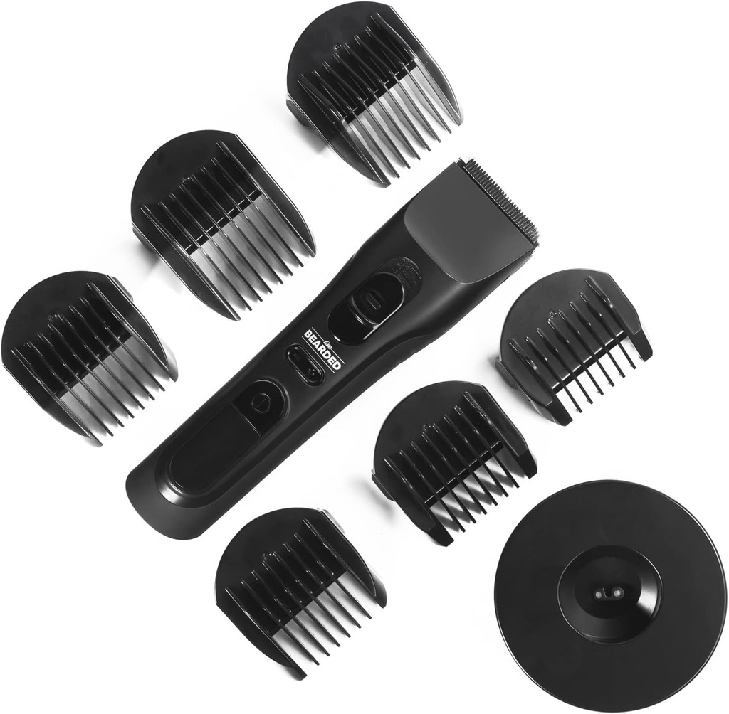 Živé vousy MT-1 Beard Trimmer - Dobíjecí s 240- minutový run- Time, Keramická čepel, šeptající klid a 28 Kombinované řezání délky pro muže