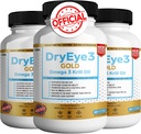 Suché oko 3 Gold Omega 3 Krill olej Extra síla, 60 Softgels, Suché oko podpora, non-GMO, gluten zdarma, cukr zdarma (3)