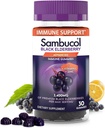 Sambucol Black Elderberry Gummies - Elderberry se zinkem a vitamínem C pro dospělé, Sambucus Gummies, Imunitní podpora - 30 Počet