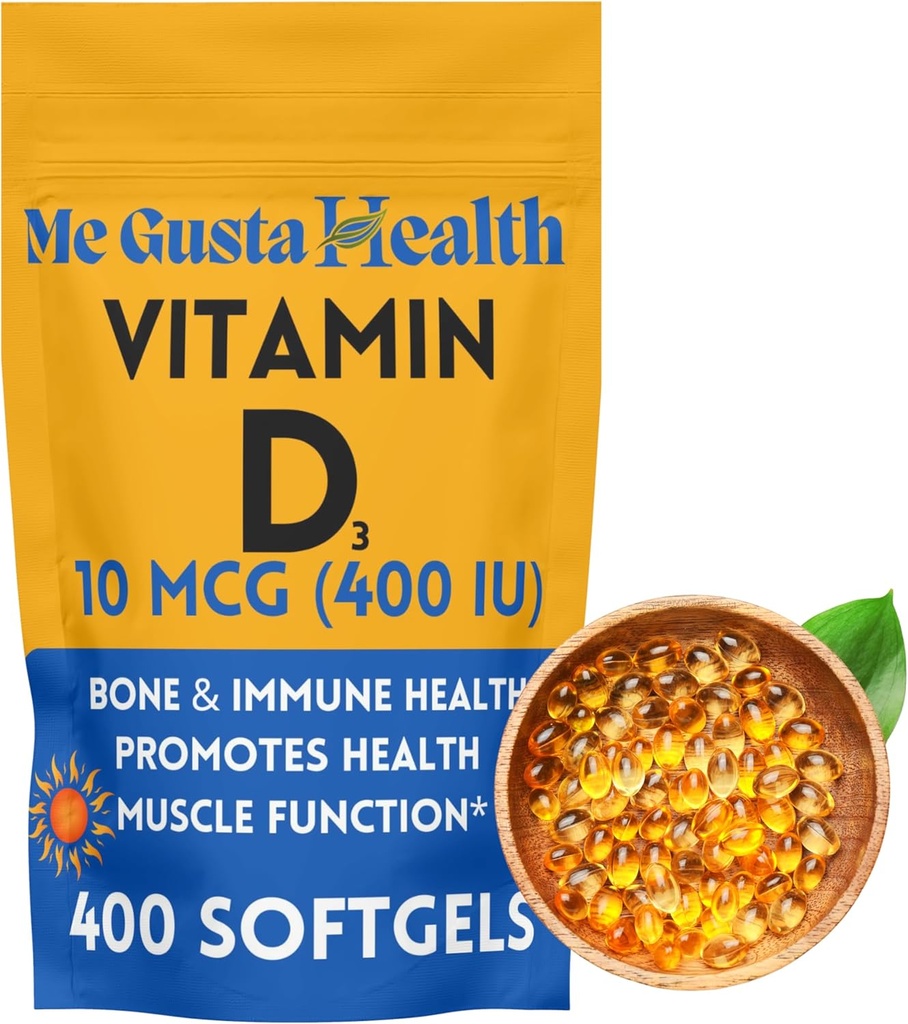 D3 10 mcg (400 IU) 400 Softgels CLAS124; Vitamin D3 doplněk CLAS124; Vitamin D3 Softgels CLAS124; esenciální pro absorpci vápníku CLAS124; Dietní dodatek pro podporu kostí, zubů, svalů a imunitního zdraví