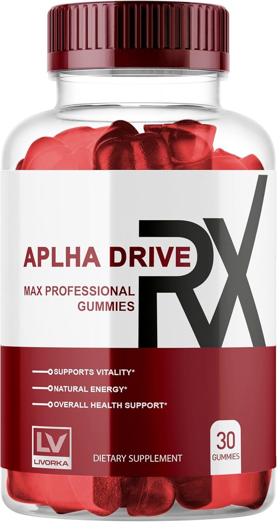 LIVORKA Alpha DriveRX Gummies, Alpha DriveRX Advanced Formule, Alpha DriveRX Gummy, Alpha DriveRX, Alpha DriveRX Pills Kapsle 30 Gummies pro 1 měsíc
