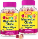 WellYeah Magnesium Citrátové gumy pro děti (2 Pack) - Chewable Stress Relief Supplement for Children - Natural Calm, Mood Support, Non- GMO, Gluten Free - Natural Sourced Flavors - 60 Gumy