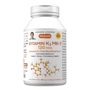 ANDREW LESSMAN Vitamin K2 MK7 120 mcg 360 Softgels - Esenciální pro zdravé využití vápníku, Promotes Optimum skeletal, Heart and Arterial Health. Žádné přísady. Small Snadné polykat ponožky